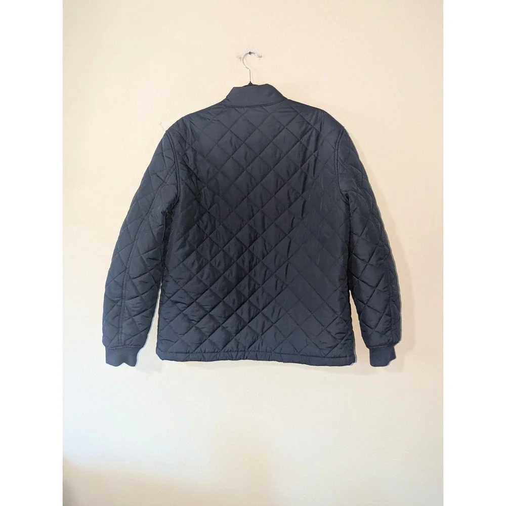 L Banana Republic Quilted Bomber Preppy Navy Men's Jacket